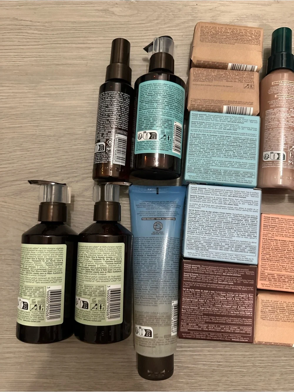 NEW Yves Rocher 24-Pc Bath Body Hair Care Mega Bundle | Shower Gel Lotion